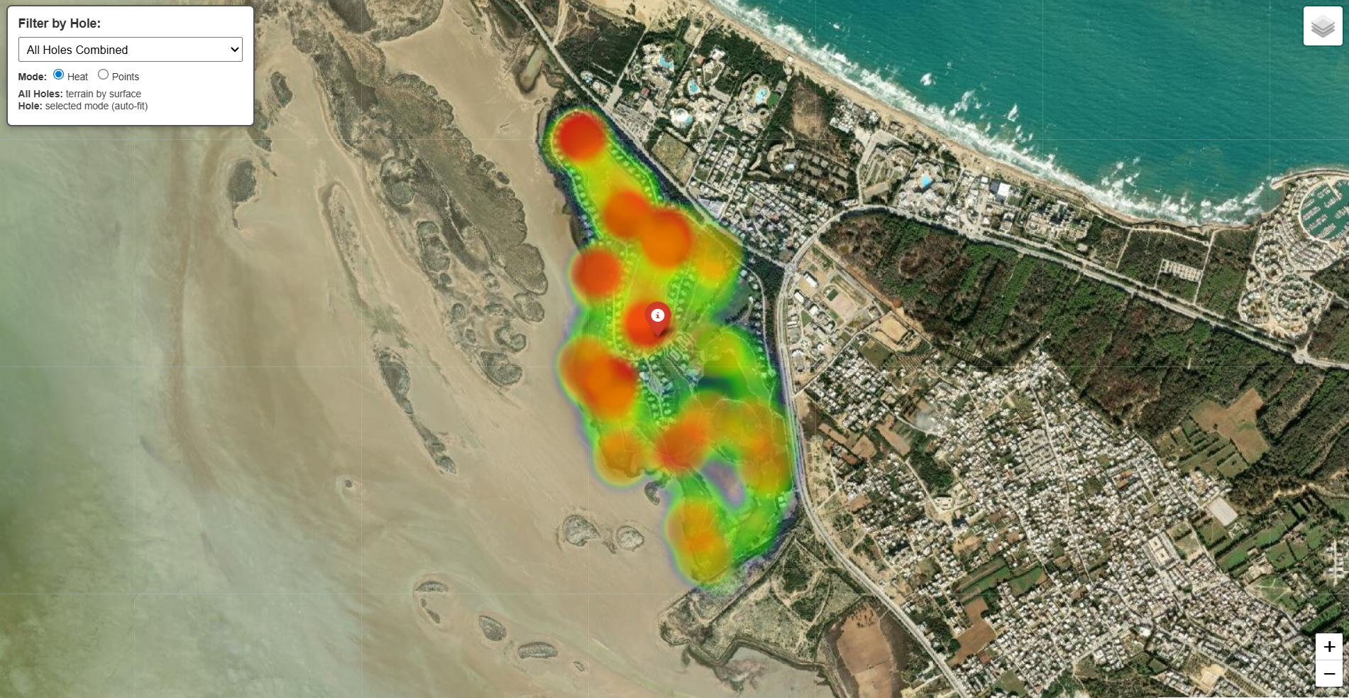 The Residence Golf Club Heatmap
